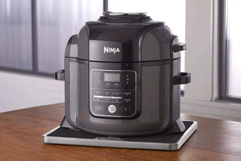 Heavy Duty Appliance Rolling Tray Serves As Slick Kitchen Counter Organizer With Easy Glide Wheels And Non Slip Base Keeps Coffee Makers Blenders Mixers Safe On Countertops Silver Real Deal Fix with Ninja pressure cooker.