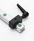 Top Shelf Hgw20 20mm Cnc Square Linear Guide Rail Kit With Two 2850mm Rails And Four Flange Bearing Carriages close-up of flange bearing and rail.
