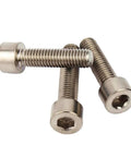 M8 Pure Titanium GR2 Hex Socket Cap Screws Badass Strength Hella Corrosion Proof DIN912 Standard close-up view of screws