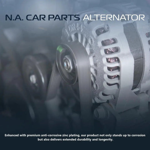 OEM Style Replacement Alternator For 2014 To 2017 Mazda 6 2.5 L4 Engine with zinc plating for corrosion resistance.