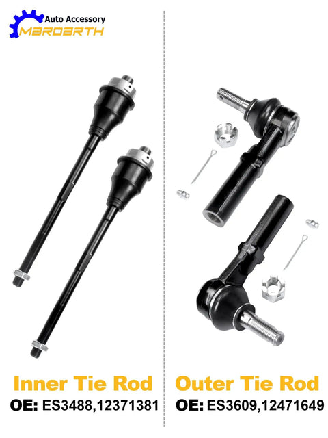 Beast Mode Front Suspension Upgrade Kit For 8 Lug Silverado And Sierra 2500 HD 3500 HD with inner and outer tie rods.