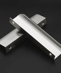 Six Pack Cabinet Handles Finger Edge Pulls 150mm Five Point Nine Inch Brushed Nickel Finish Concealed Drawer Edge Pulls