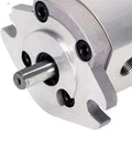 Industrial Hydraulic Gear Pump HGP 1A Series For Beefed Up Heavy Duty Machinery High Precision Gear Pump With Fast Response And Reliable Performance For Industry Equipment Parts, silver metal close-up