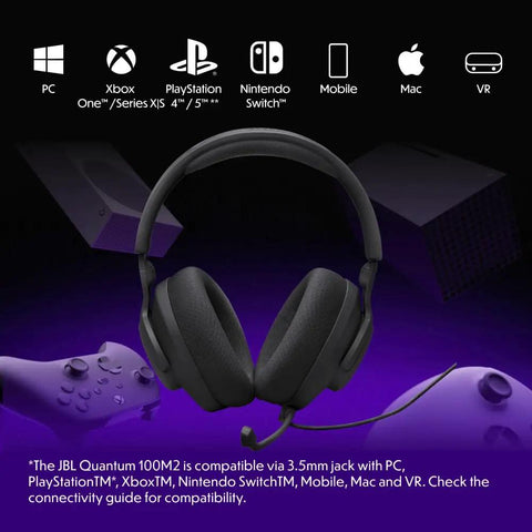Wired Over Ear Gaming Headset With Detachable Microphone Mute Option And Fabric Covered Memory Foam Ear Cushions For All Platforms