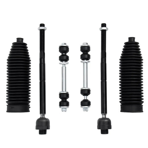 Garage Ready Front Suspension Kit With Reinforced Upper Lower Control Arms And Zerk Greased Ball Joints For 2007 To 2013 Chevrolet Silverado Tahoe GMC Sierra Half Ton Truck Refresh, all suspension components including control arms and ball joints.