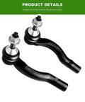 Two black front upper control arms with ball joints for suspension