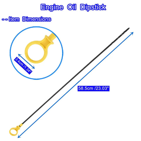 Engine Oil Dipstick For Ford Edge Explorer Flex Fusion Taurus Lincoln MKS MKT MKX MKZ Mercury Milan Sable, length 58.5cm