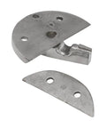 Rugged Marine Boat Door Catch Latch With Hella Secure 316 Stainless Steel Twisting Lock Assembly showing metal latch and catch.