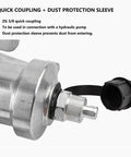 Quick coupling and dust protection sleeve for Hydraulic Gear Puller Kit; ZG 3/8 size connects with hydraulic pump.