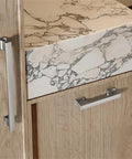 Modern Gold Brushed Cabinet Handles Zinc Alloy Long Drawer Pulls For Kitchen Drawers And Wardrobe Doors With Easy Peasy Mounting Solid Build Rust Resistant Finish on wood cabinet.