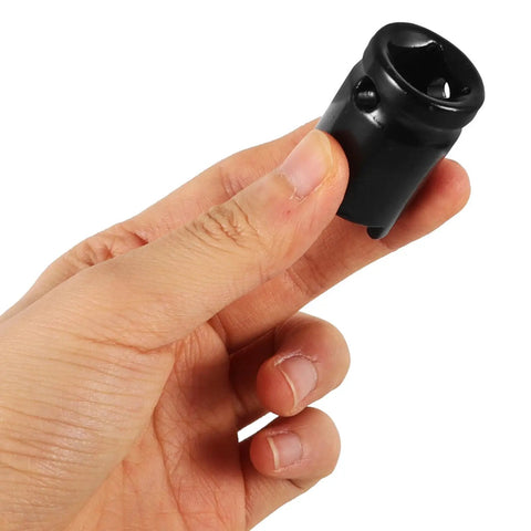Built Tough Adjustable Clutch Fork Alignment Sleeve Socket Wrench held in a hand, showcasing robust black design for easy pressure plate removal.