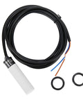 Inductive Proximity Switch 90-250VAC 8mm Sensing Distance With 3.9ft Power Cord, capacitive sensor with rugged ABS housing.