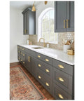 Premium Satin Bronze Cabinet Pull Featuring A Knockout Sleek Look And Dead Simple Install For Kitchens Bathrooms And Furniture Upgrades That Are Absolutely Slick And Built To Last on modern kitchen drawers with dark cabinets.