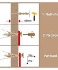Step-by-step guide for using 300 Piece Self Drilling Drywall Anchors With Screws Kit Heavy Duty Metal Wall Anchors Set Includes 12x30mm And 12x35mm Sizes Built To Last Rust Proof Galvanized Steel Quick Mount Pro Grade Mounting Kit