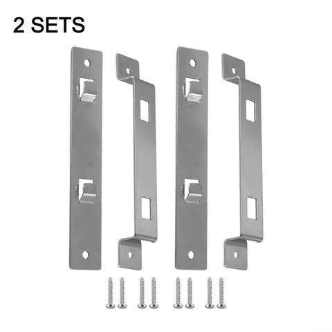 Stainless Steel Bird House Hanger Bracket With Screws, Rustproof Outdoor Mounting Kit For Nest Boxes And Feeders, Stable Wall Or Tree Installation, Weatherproof And Durable, 2 Pack, Easy Install, No Tools Required, Fits Nest Boxes And Feeders