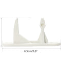 Washer door striker latch, white plastic, front-load replacement; 2-pack for Frigidaire Affinity 131763310