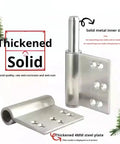 Tough As Nails Five Inch Stainless Steel Flag Door Hinge Featuring Super Quick Release Hardware And Silky Smooth Three Sixty Rotation Built Dang Tough To Stop Rust Cold, showing thickened 4MM steel plates.