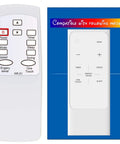 Universal Replacement Air Conditioning Remote Control For Koldfront Window Units Wac12003WCo Wtc12000W with buttons and features.