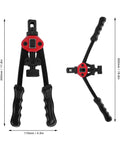 Rivet Nut Tool Kit With 175 PCS Metric Rivet Nuts And 6 Mandrels dimensions illustration