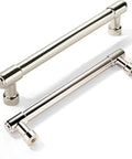Top Tier Polished Nickel Cabinet Pulls Center To Center 3-3/4 Inch 96Mm Gang Pack 10 Heavy Duty Zinc Alloy Kitchen Handles.