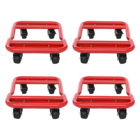 4 Piece Heavy Duty Vehicle Tire Dollies Built Tough As Nails Wheel Dolly Set For Garage And Shop Portable Rubber Tire Skates