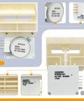 Rock Solid Refrigerator Damper Assembly For Reliable Cooling Air Damper Control Replacement view showing wiring and mount details.
