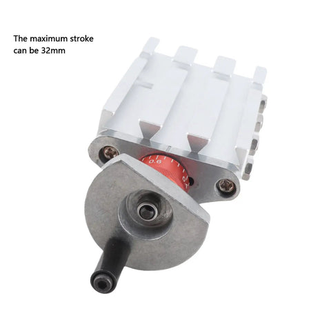Rock Solid Metal Cross Slide Block With 32 Mm Stroke Heavy Duty Lathe Insert Iron And Aluminum Alloy For Cnc Milling Y And Z Axis Precision Upgrades Shop Floor Ready, showing 32mm stroke adjustment knob.