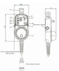 Electronic Hand Wheel Pulse Generator For Machinery Control And CNC Projects MPG Handwheel Equipment schematic diagram