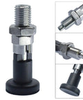 Badass Self Locking Knob Plunger With Spring Pin Indexer And Hexagonal Base featuring M16 threads and smooth action.