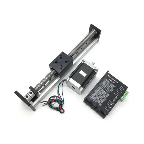 42mm Wide Linear Guide Actuator Kit SFU1610 Ball Screw Motor Stage For CNC Router with motor and driver components
