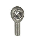Heavy Duty Male Rod End Angular Contact Bearing featuring hard chrome plated ball and acetal PTFE liner, heat treated 4340 steel.