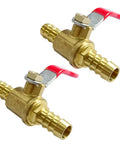 Three Quarter Inch PEX Brass Ball Valve Push To Connect No Tools Required Shut Off For Hot And Cold Water Easy Install Pack Of Two