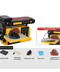 Heavy Desktop Belt Sander And Disc Grinder Combo Built Different Heavy Duty Bench Sanding Machine for wood and metal prep.