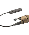 Rugged Waterproof Switch Assembly For Scout Light WeaponLights With DS00 Push Button And Seven Inch Tape Switch in tan
