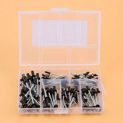 Premium Aluminum Blind Rivet Assortment Kit For DIY Projects With 4 Sizes M2.4 M3.0 M3.2 M4 in Sturdy Box