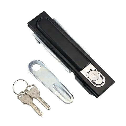 Sleek Matte Black Flat Lock Replacement Part In Zinc Alloy One Piece Built To Last Durable Lock Housing For Upgraded Security And Easy Install