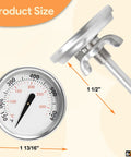 Smokehouse Ready Grill Thermometer Bbq Temperature Gauge Replacement For Weber Parts 7581 65040 with size details.