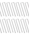 Heavy Duty 80 Piece Plantation Shutter Louver Repair Kit, Brushed Nickel Window Blind Bracket Set shown in a group of sturdy clips.