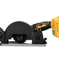 Rugged Little Beast Cordless Circular Saw Coupled With Mini Angle Grinder Featuring Variable Speed Dials for precise cuts.