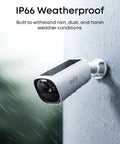 Solid Outdoor Wireless Security Camera Featuring Hella Clear 2K Max Color Night Vision And Kickass Ai Face Tracking Plus Smooth Solar Charging For No Fuss Home Protection, mounted and weatherproof.