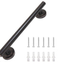 Built Tough Shower Safety Bar For Seniors And Disabled Users, Rock Solid Wall Mounted Bathroom Grab Handle With Grippy Nonslip Coating, Carries Up To 500 Lbs, with mounting screws.