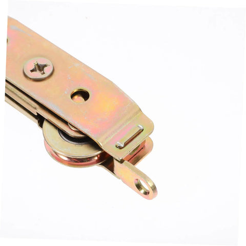 Killer Golden Sliding Door Roller Wheels 2 Pack Replacement Pulleys featuring a close-up of the roller assembly with dual bearings.
