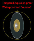 Transparent Tempered Glass Lazy Susan Featuring A Slick Swivel Plate And Safer Flared Rim For Zero Hassle Serving and Effortless Appetizer Showcasing At Any Weekend Bash Or Family Reunion, showcasing a waterproof and fireproof core.