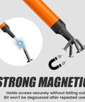 10 Piece Magnetic Triangle Screwdriver Bits Set with 2 Inch Long S2 Steel Triangle Heads, 1/4 Inch Hex Shank, strong magnetic feature.