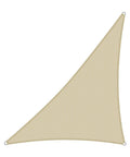Right Triangle Beige Shade Sail 8x8x11.3 Ft Air Permeable HDPE Shade Cloth Heavy Duty Canopy For Patio Backyard Lawn Garden Outdoor