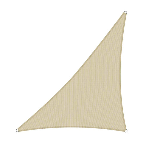 Right Triangle Beige Shade Sail 8x8x11.3 Ft Air Permeable HDPE Shade Cloth Heavy Duty Canopy For Patio Backyard Lawn Garden Outdoor