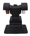 Knockout 18V Cordless Mini Bench Grinder And Buffer Polisher with a sturdy black base and two grinding wheels.