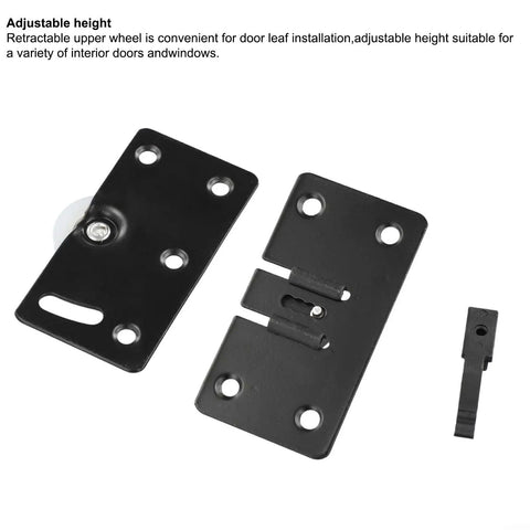 Heavy Duty Sliding Door Rollers For Closets And Wardrobes Concave Nylon Wheels With Adjustable Height Silent Track Glides Built Tough Moves Smooth As Butter All Day, black retractable wheel hardware.