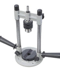 Versatile Drill Press Attachment For Vertical And Angled Boring With Rubberized Base Protection Pro Grade Depth Stop