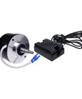 Premium Black 17 Amp 12 Volt Alternator Generator Conversion Kit For Harley Davidson G XL FL W Vintage Bikes Smooth Rolling Bolt On Swap Includes Voltage Regulator components, including alternator and regulator.